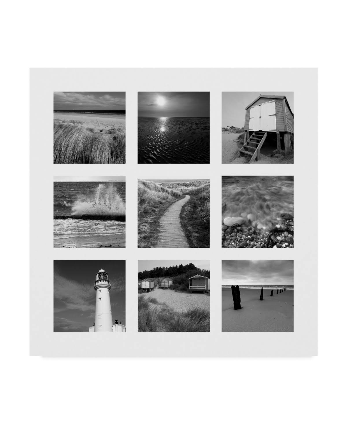 Beach Canvas Art Set of 9 H762