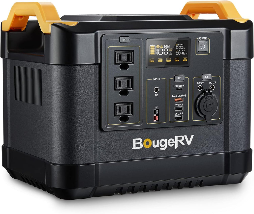 1200W 1100Wh Solar Generator with Pure Sine Wave AC Outlet F722642