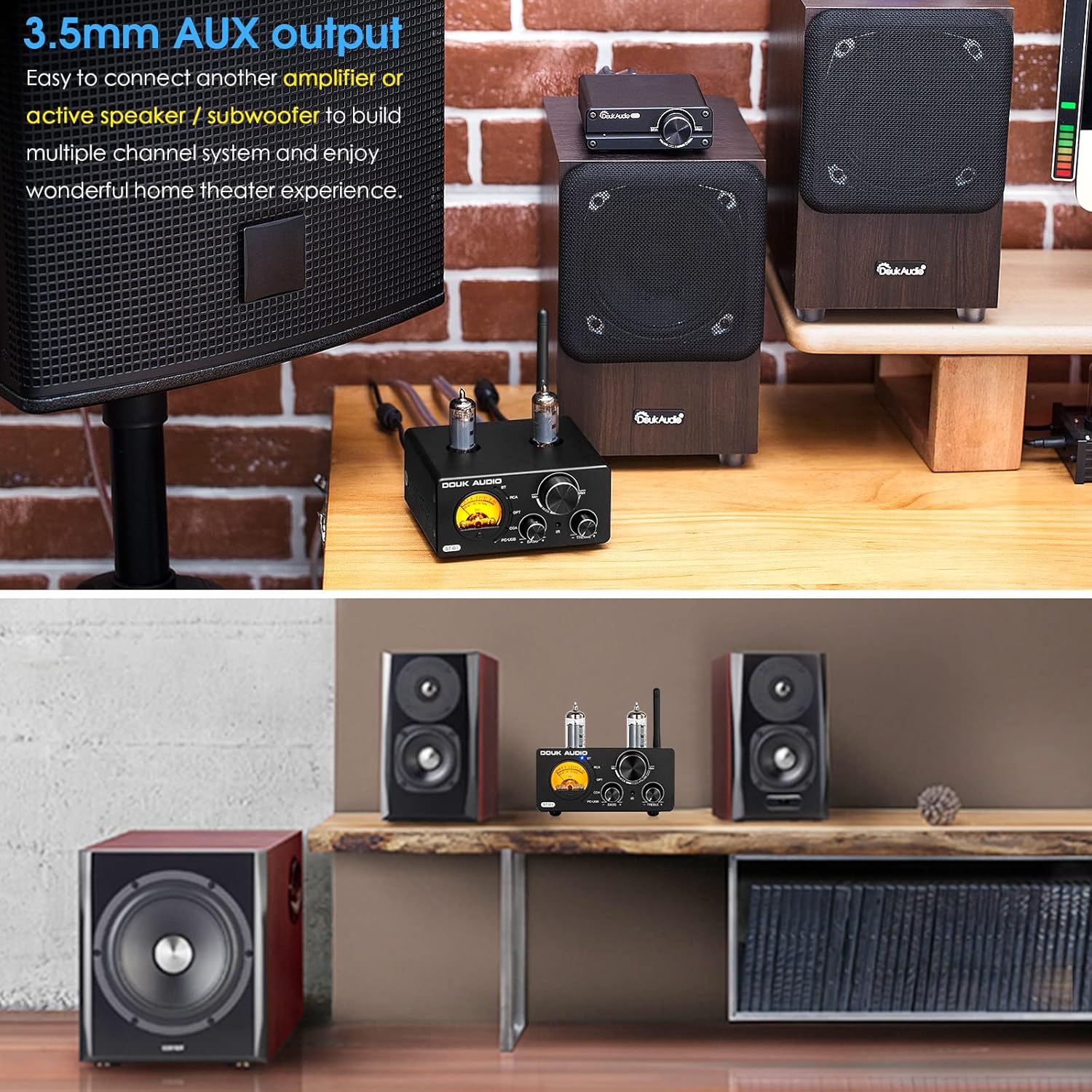2 Channel 200W Bluetooth Vacuum Tube Amplifier R3147