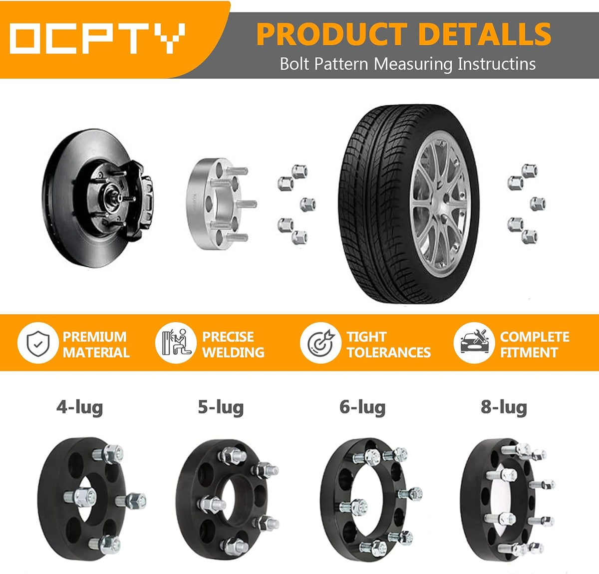 5x100 to 5x112 Wheel adapter 10mm with 14x1.5 Studs 5 lug hubcentric 2PCS B16468