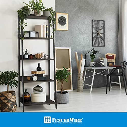 Black Wooden 5 Tier Ladder Bookshelf T47586