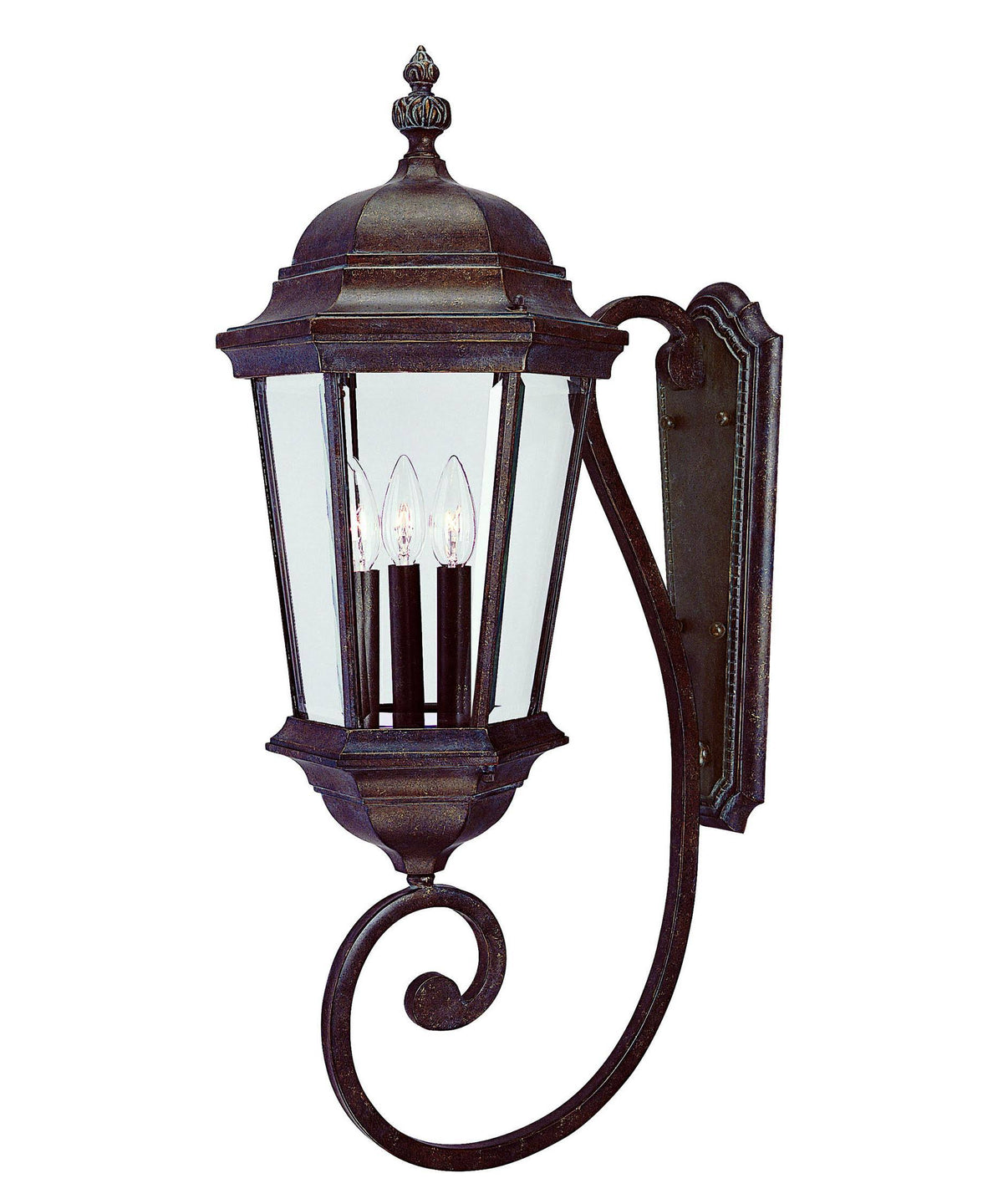 Walnut Patina Wall Mount Lantern V9679