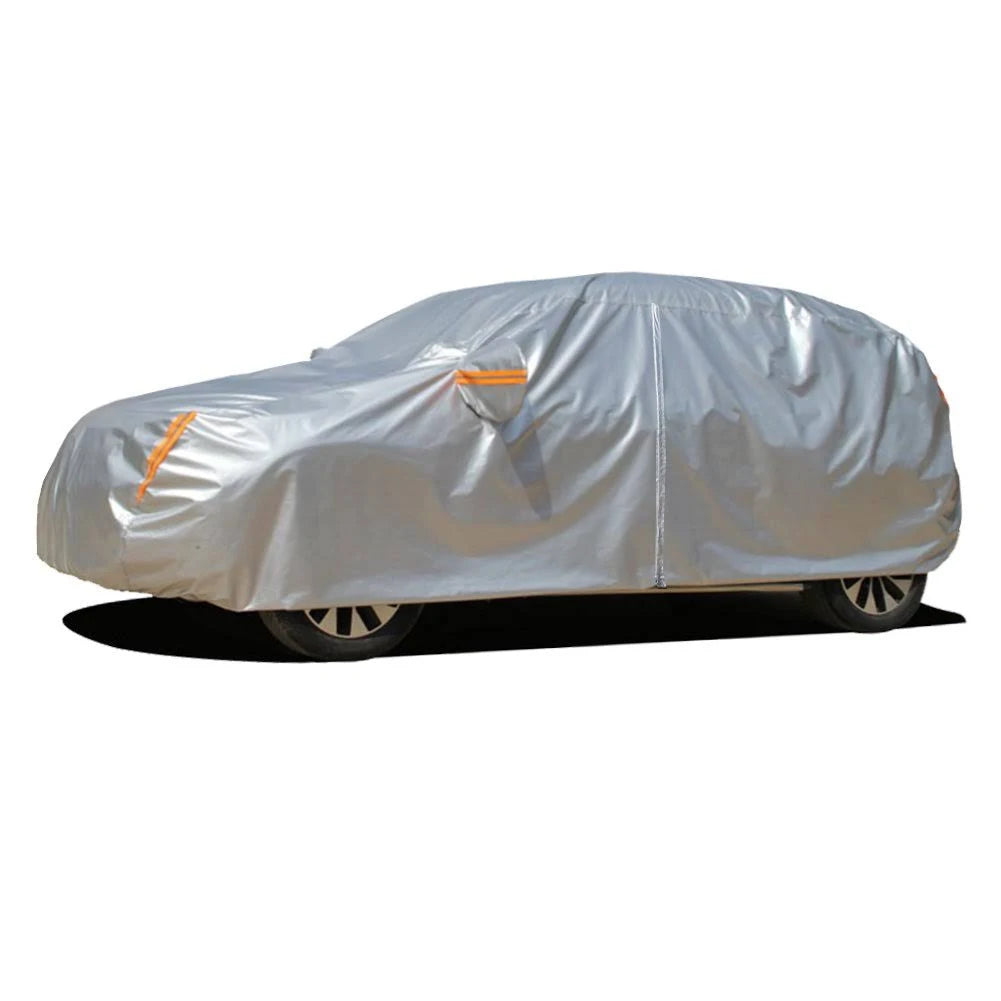 6 Layers Waterproof Car Cover with Zipper Cotton J787894