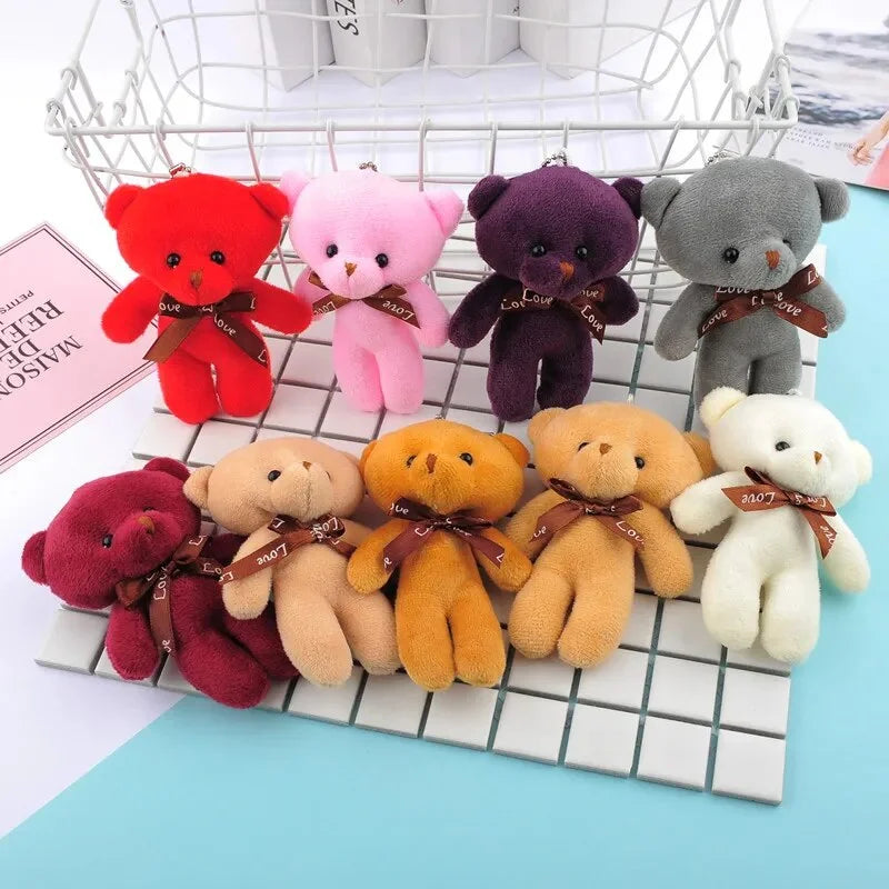 White Mini Teddy Bear Plush Toy 12cm Q728264