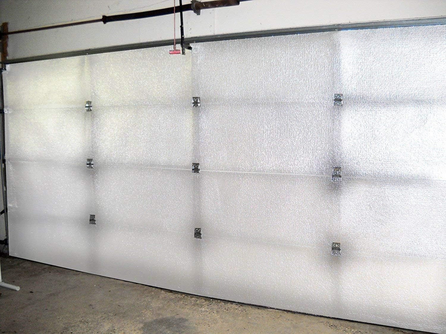 White Reflective Foam Core 2 Car Garage Door Insulation Kit 16FT x 8FT R Value 8.0 M6652