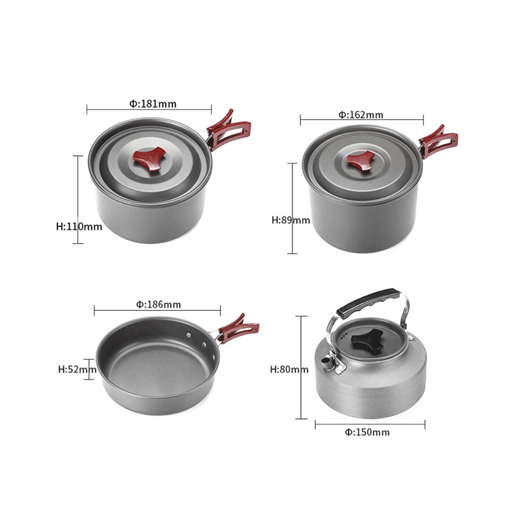 Camping Cookware Non Stick for Campfire Q619