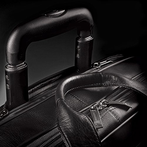 Tan Leather Rolling Laptop Bag T3036