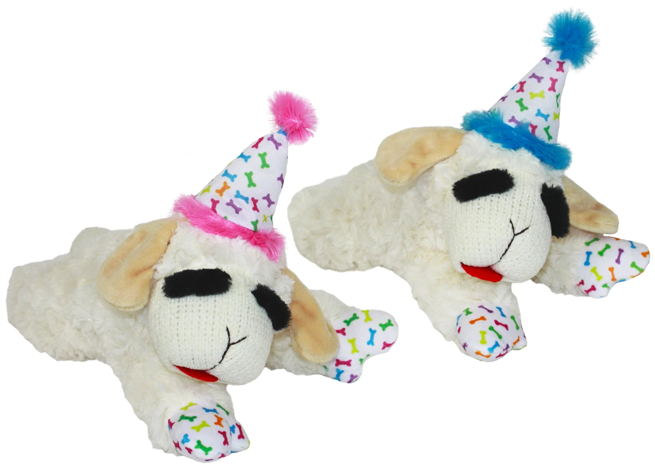 Lamb Chop Dog Toy, Assorted Colors, 10.5” W274843