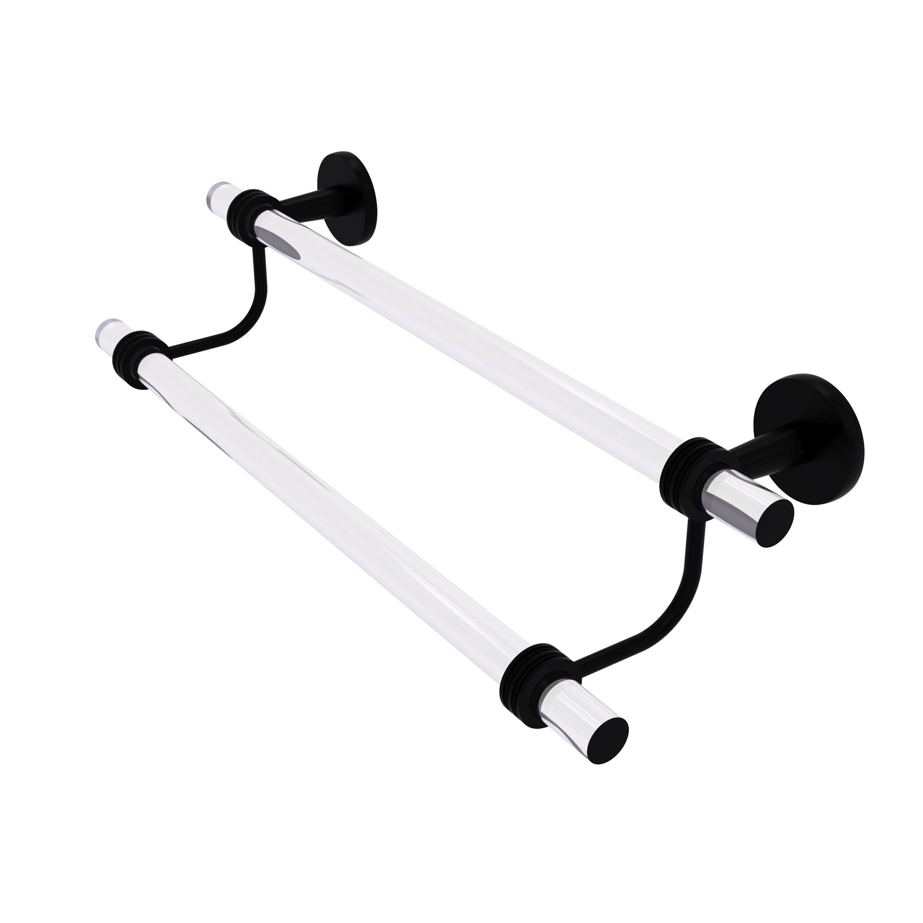 Matte Black Double Towel Bar V667332