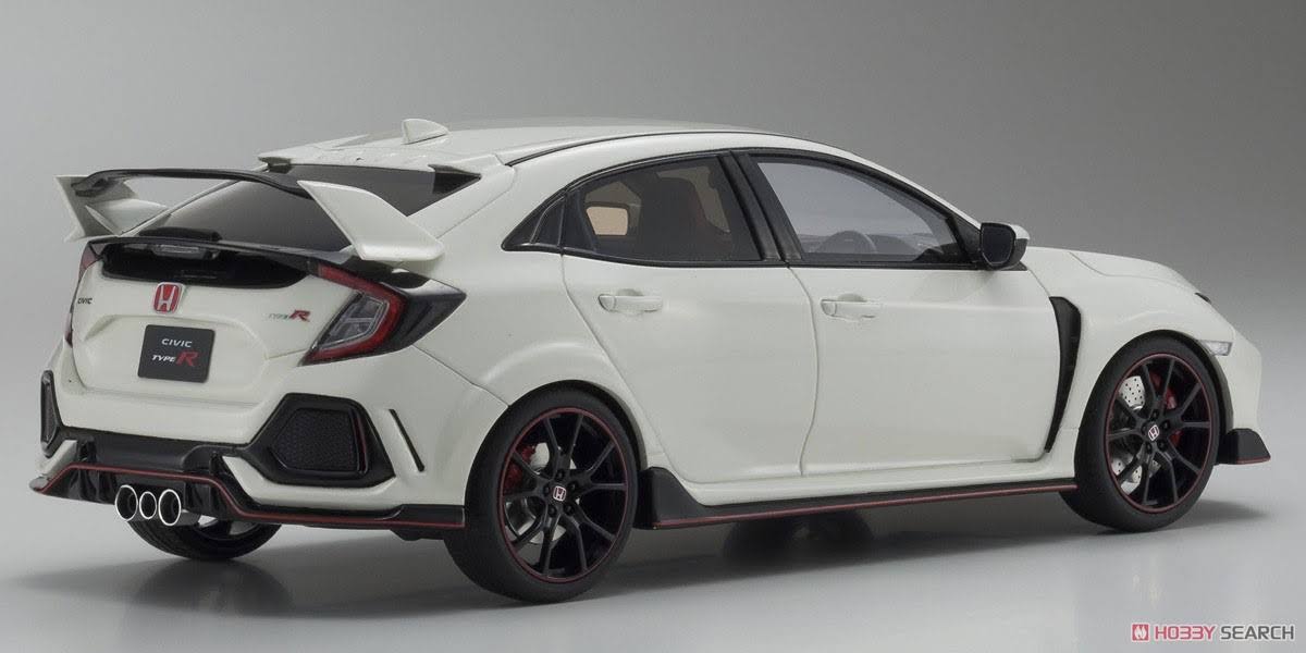 White 1/18 Honda Civic Type R Finished Item A6226
