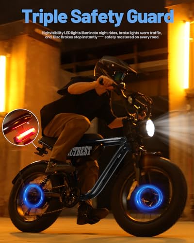 20"/16" Electric Bike, Peak 1500W/1200W, 48V 15.6Ah/10.4Ah Fat Tire Full Suspension Electric Dirt Bike I91584