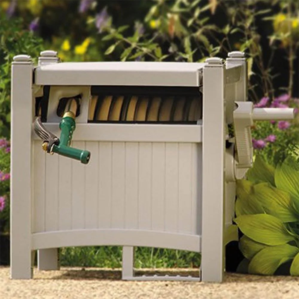 Taupe Garden Hose Reel Hideaway (3 Pack) C579