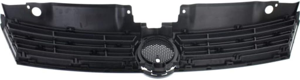 Textured Gray Plastic Grille Assembly with Black Molding G175