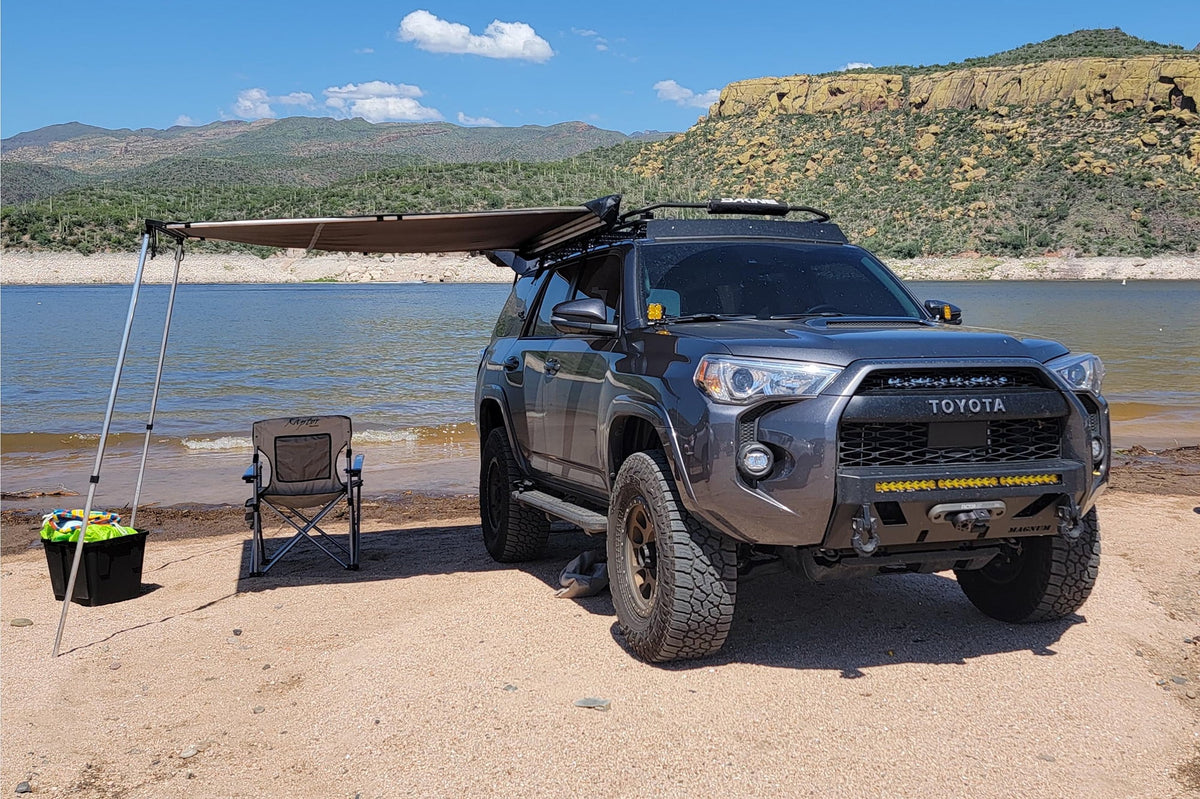 Rooftop Awning 8.2 feet by 6.5 feet Sun Shade Vehicle Shelter H739156