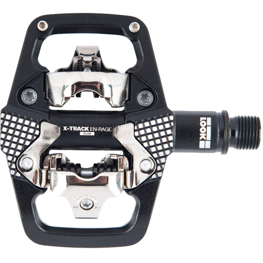 Black MTB Clipless Pedals Aluminum Body Cr-Mo Axle X933