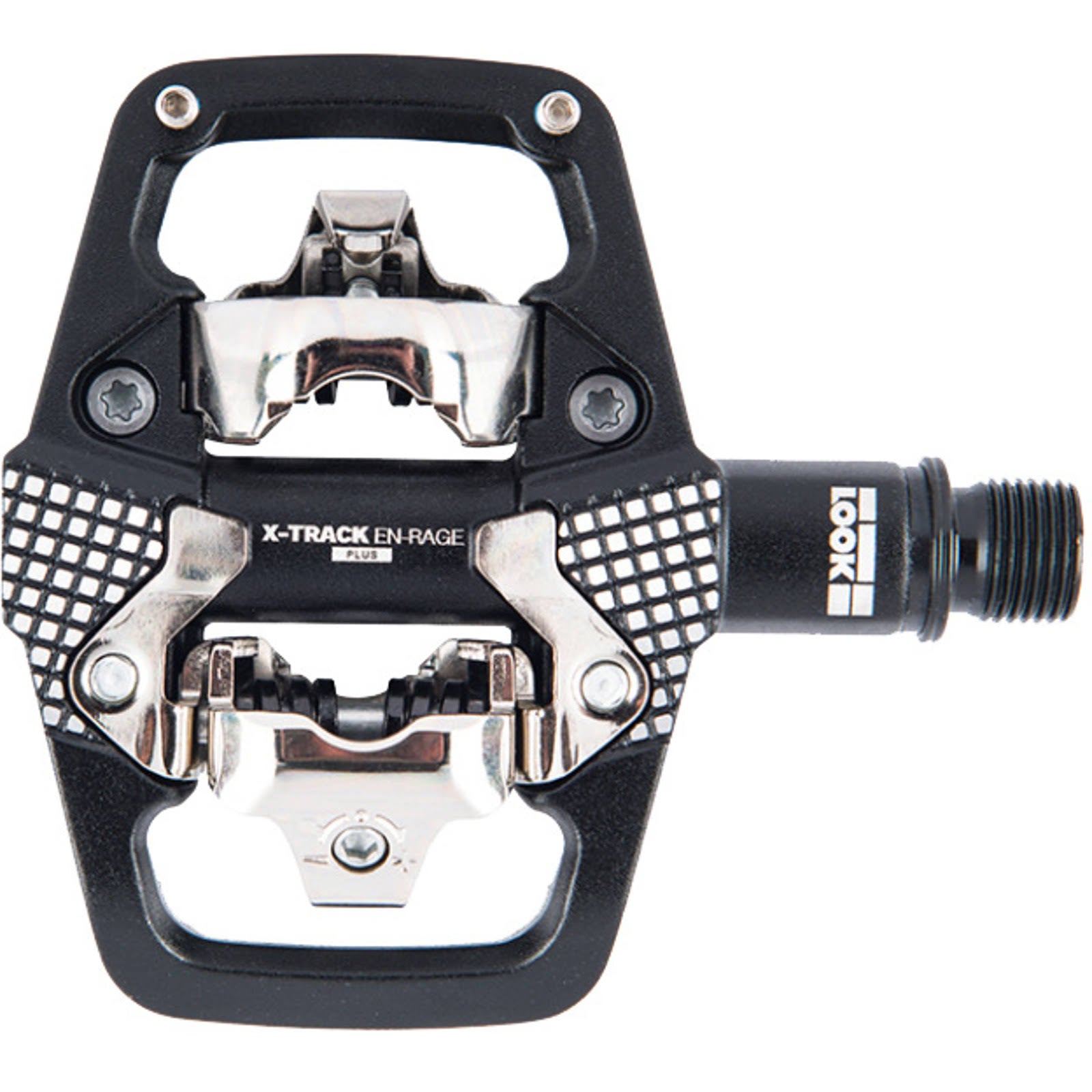 Black MTB Clipless Pedals Aluminum Body Cr-Mo Axle X933