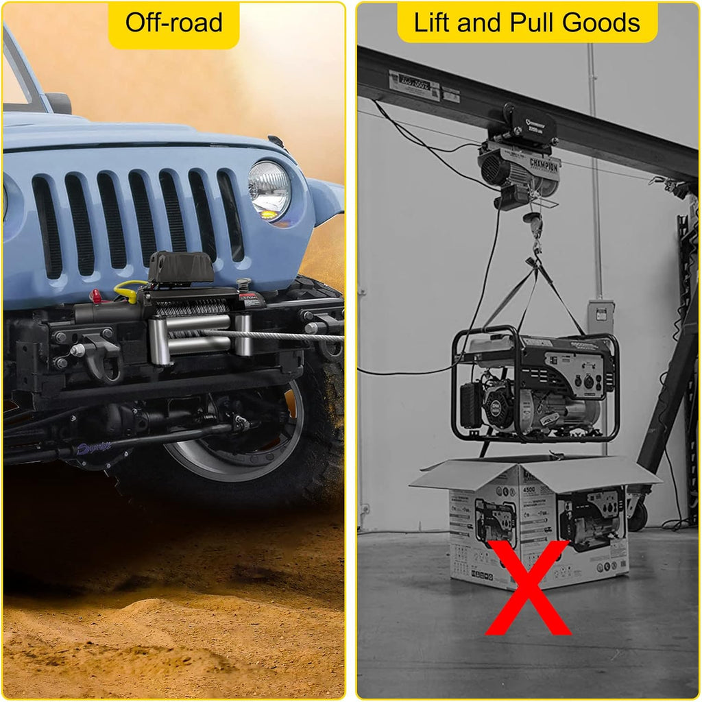 13000lb 12V Electric Winch with Wireless Remote Control W704