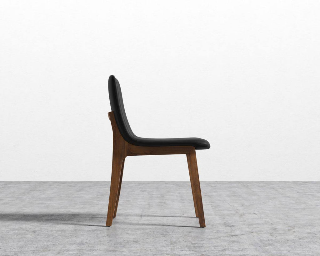 Black Leather Dining Chair L2155