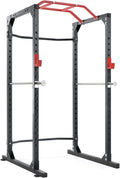 Power Cage Squat Rack with J-Hooks Heavy Duty 1000 lbs Capacity Q549
