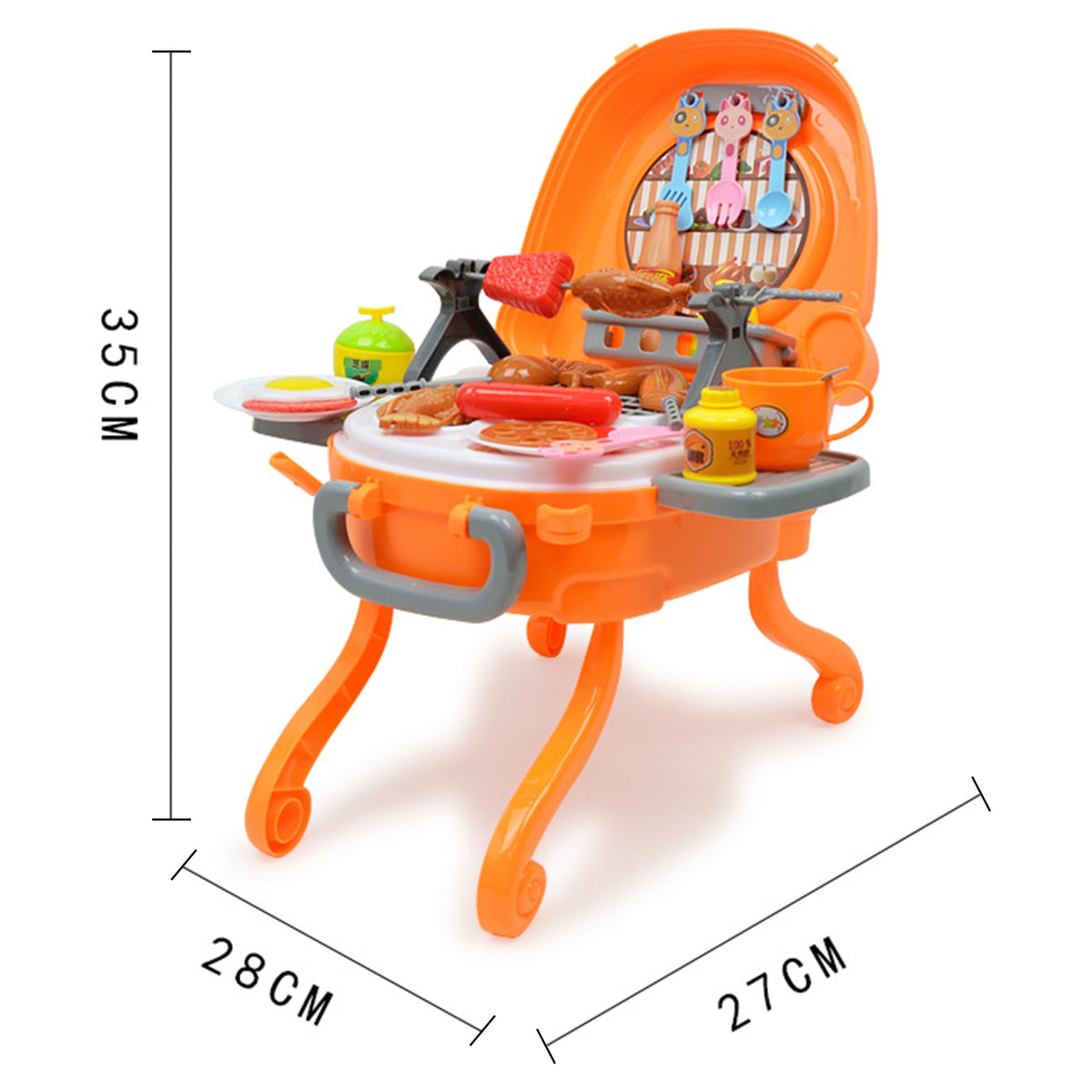 Portable BBQ Toy Set with Suitcase Design G30121