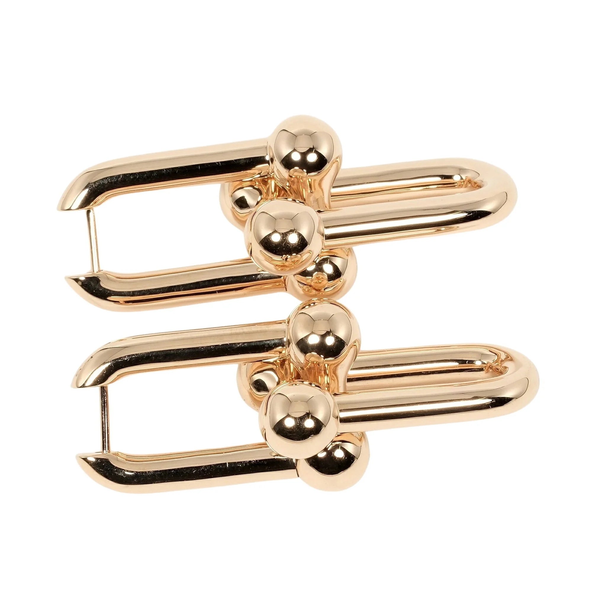 Hardware Extra Large Earrings K18 PG Pink Gold Y6393