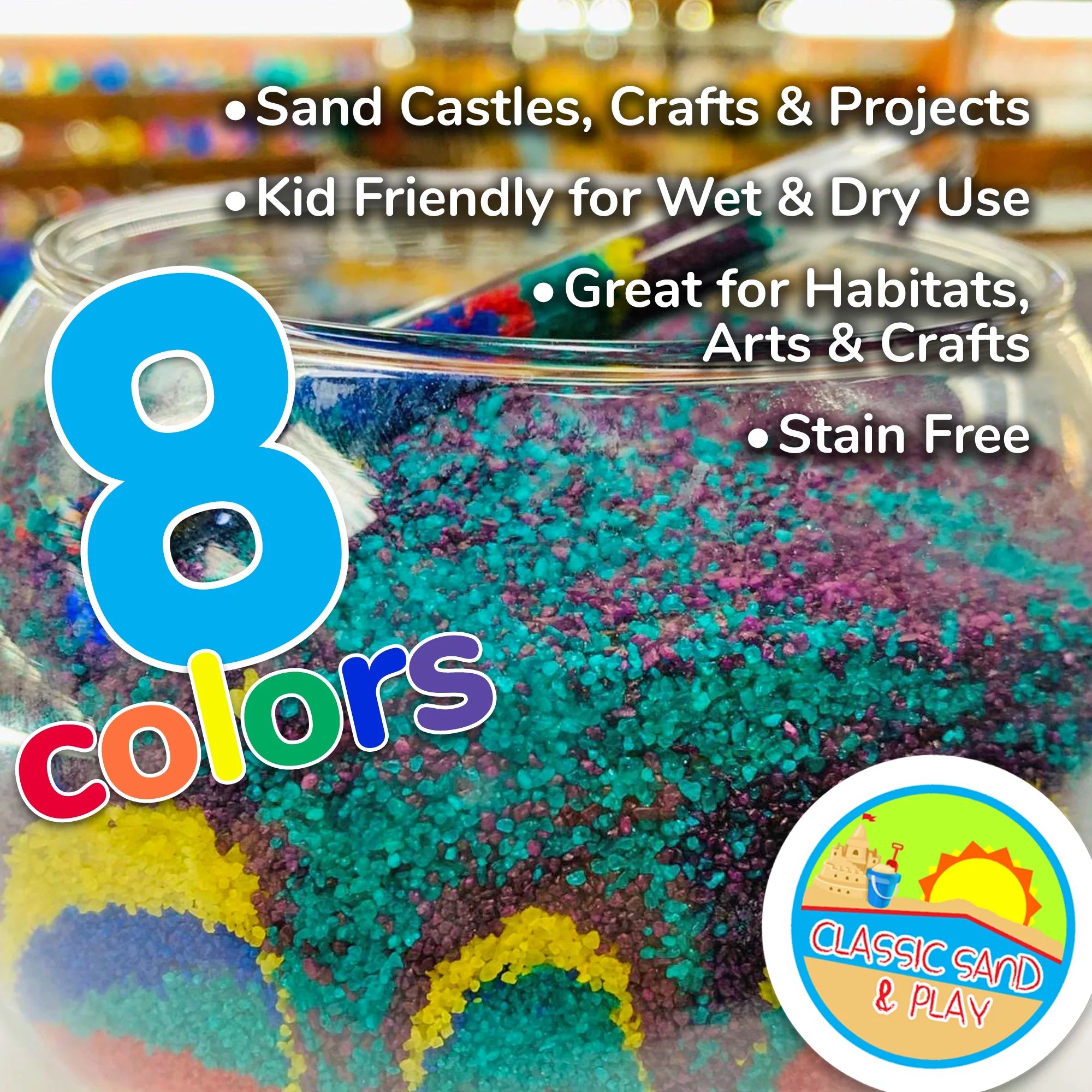 Black Colored Play Sand, 20 lb. Bag I352549