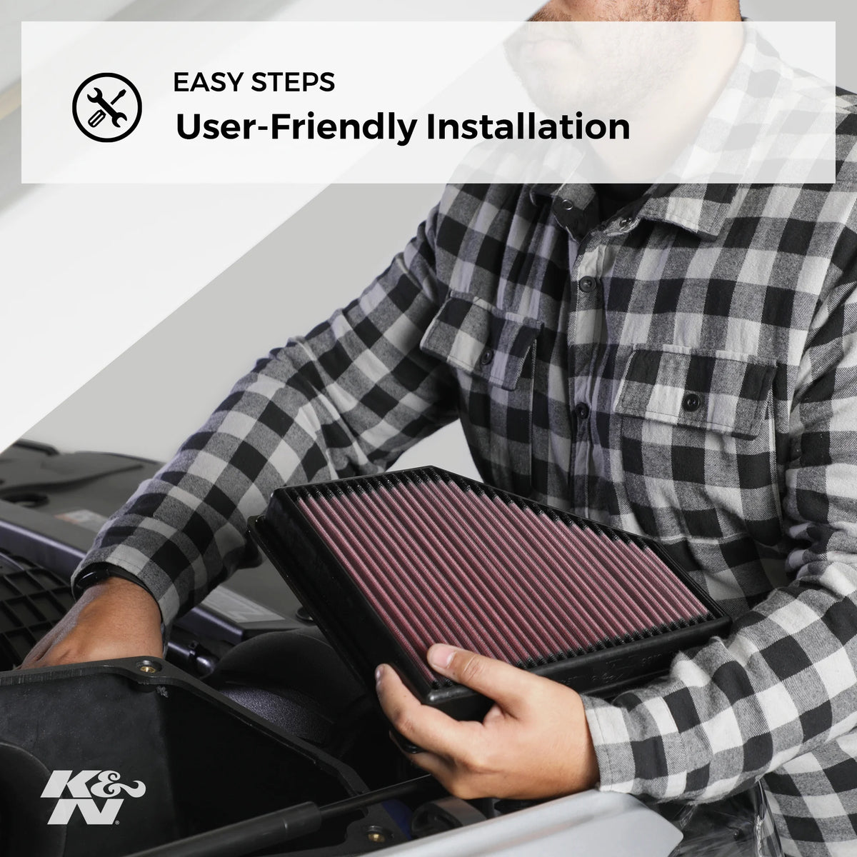 Washable Replacement Engine Air Filter V8264