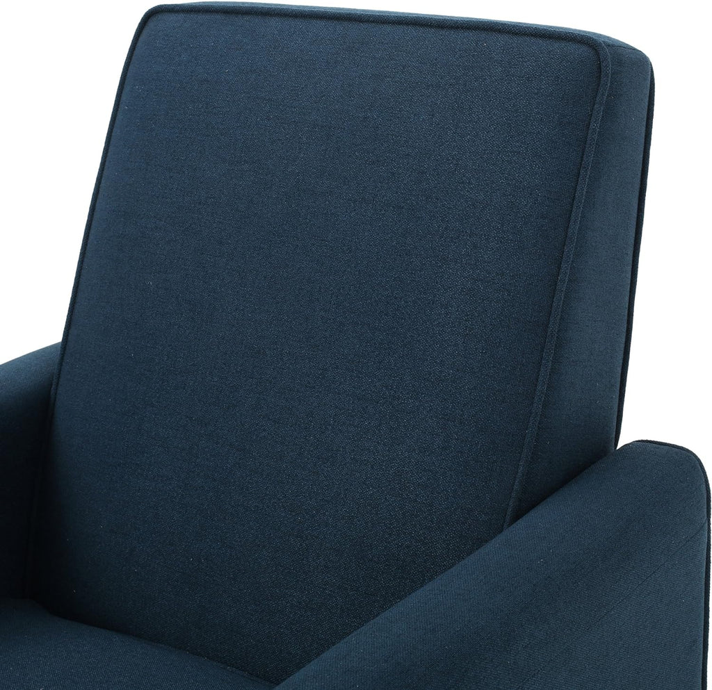 Dark Blue Fabric Recliner Club Chair F89945