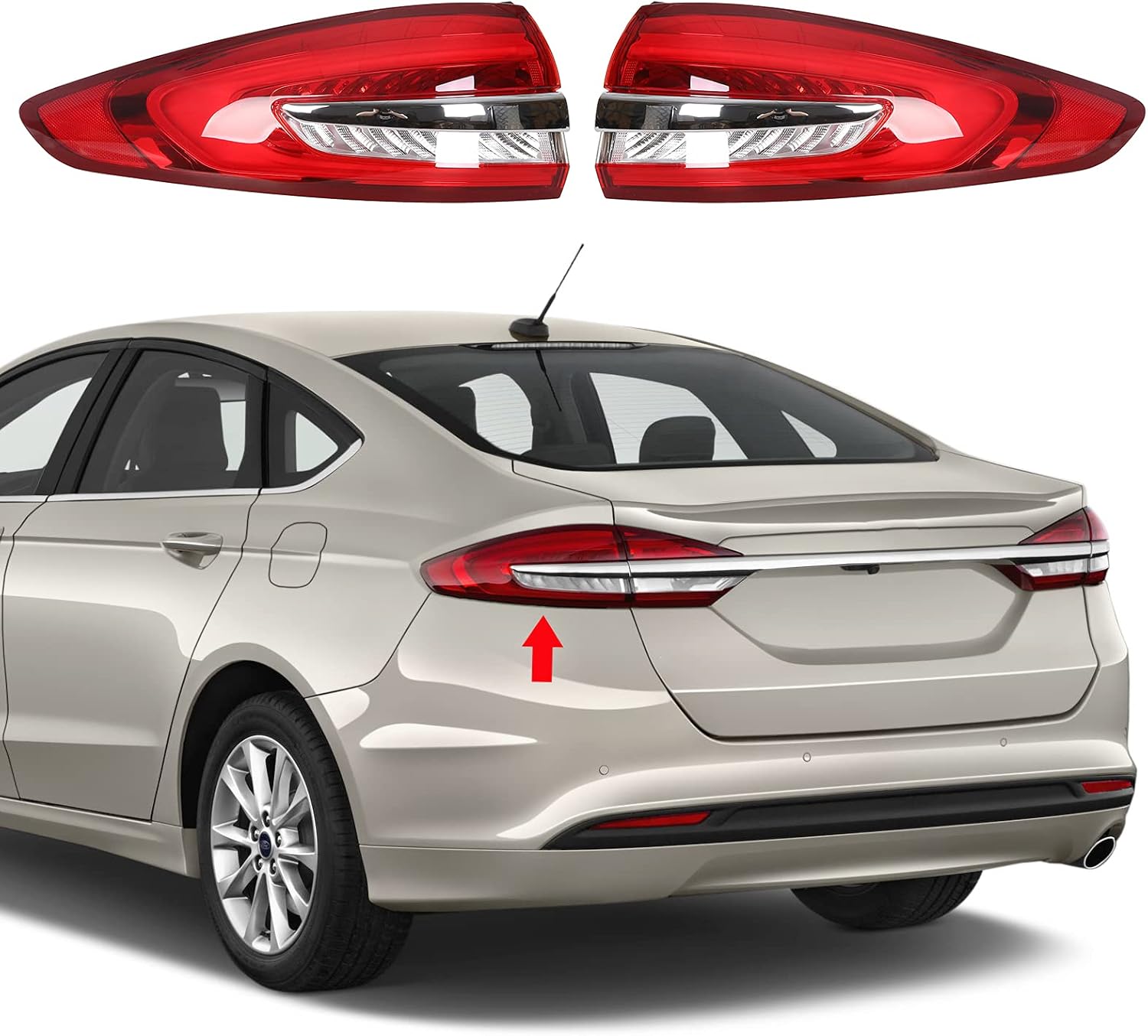 Tail Light Pair for Ford Fusion Mondeo Y98541