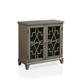 Gray Accent Cabinet with 2-Shelf A597570