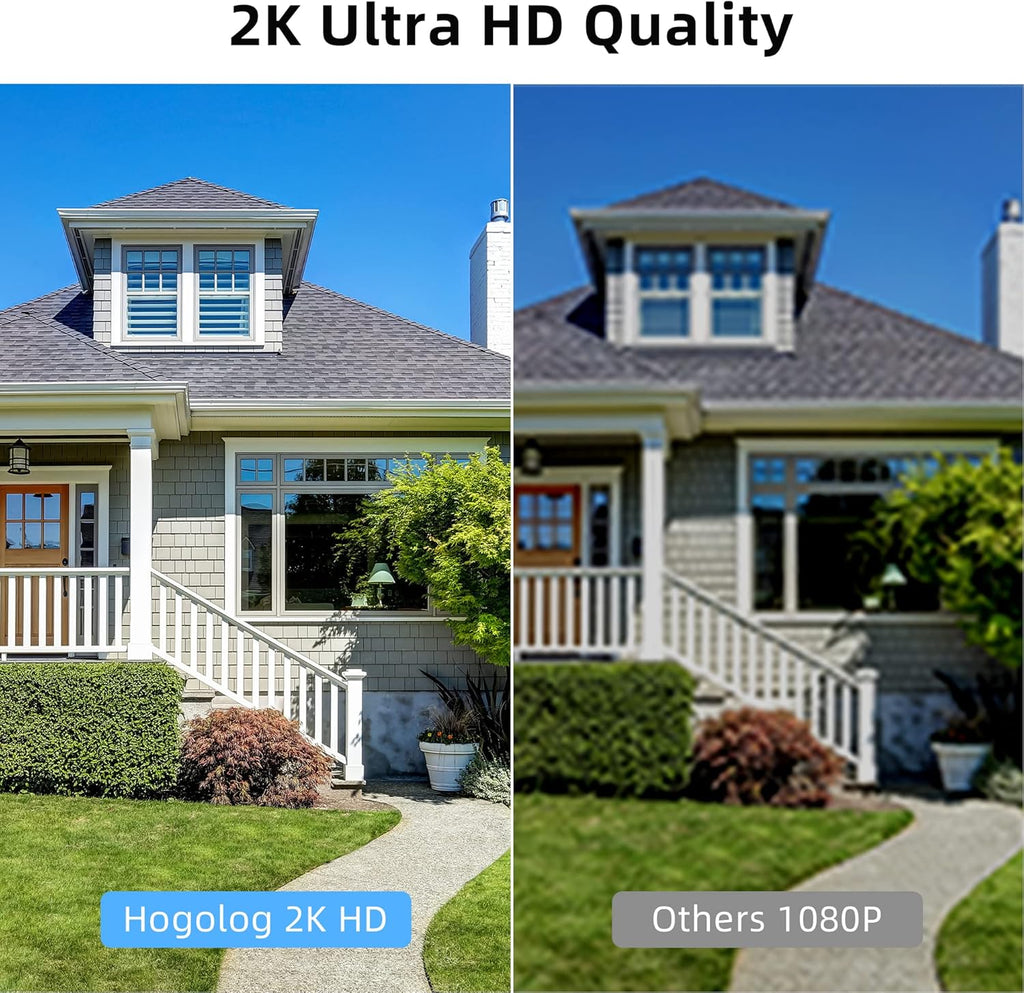 4MP Outdoor Security Camera with IP66 Waterproof and Night Vision H47385