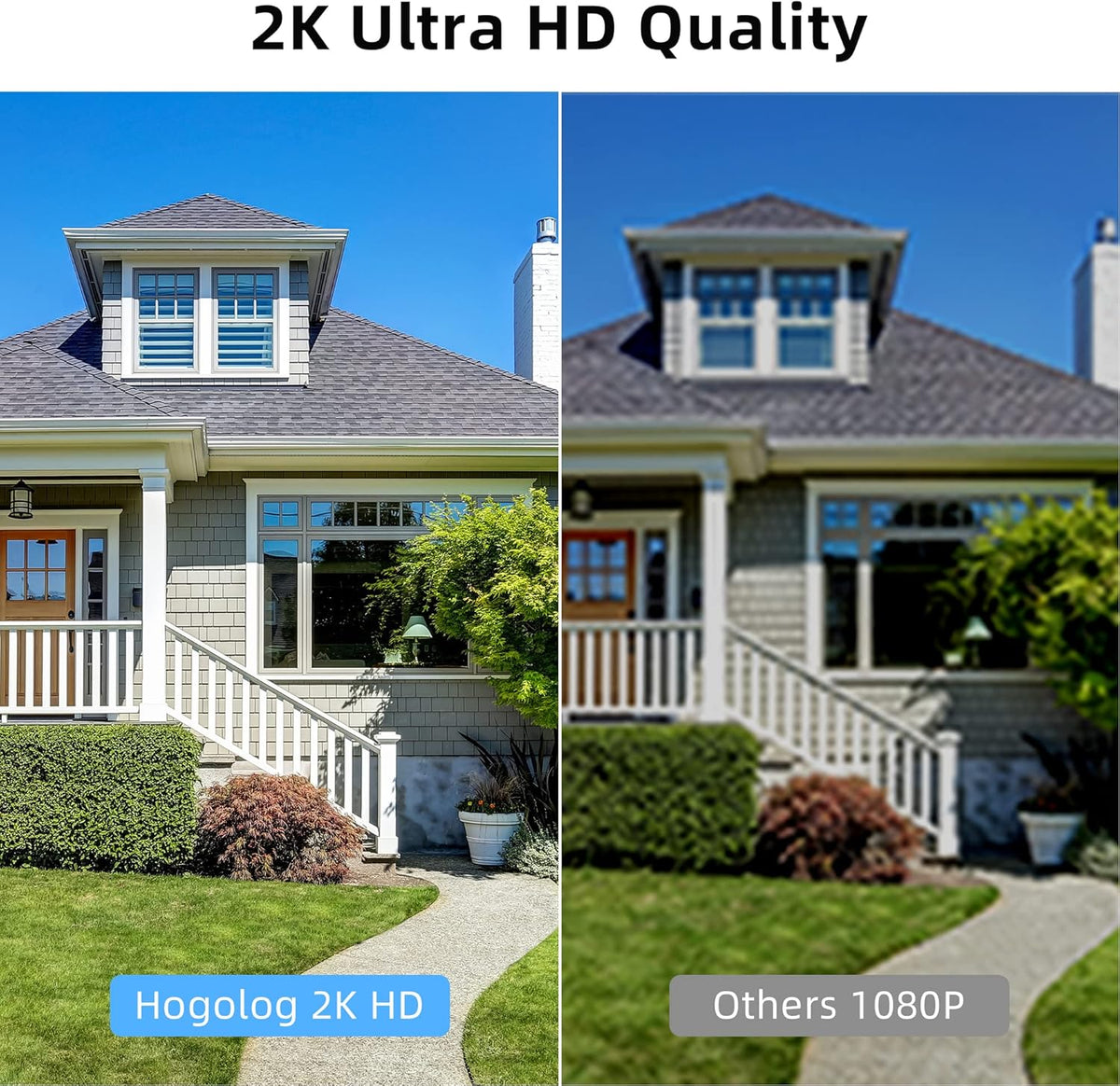 4MP Outdoor Security Camera with IP66 Waterproof and Night Vision H47385