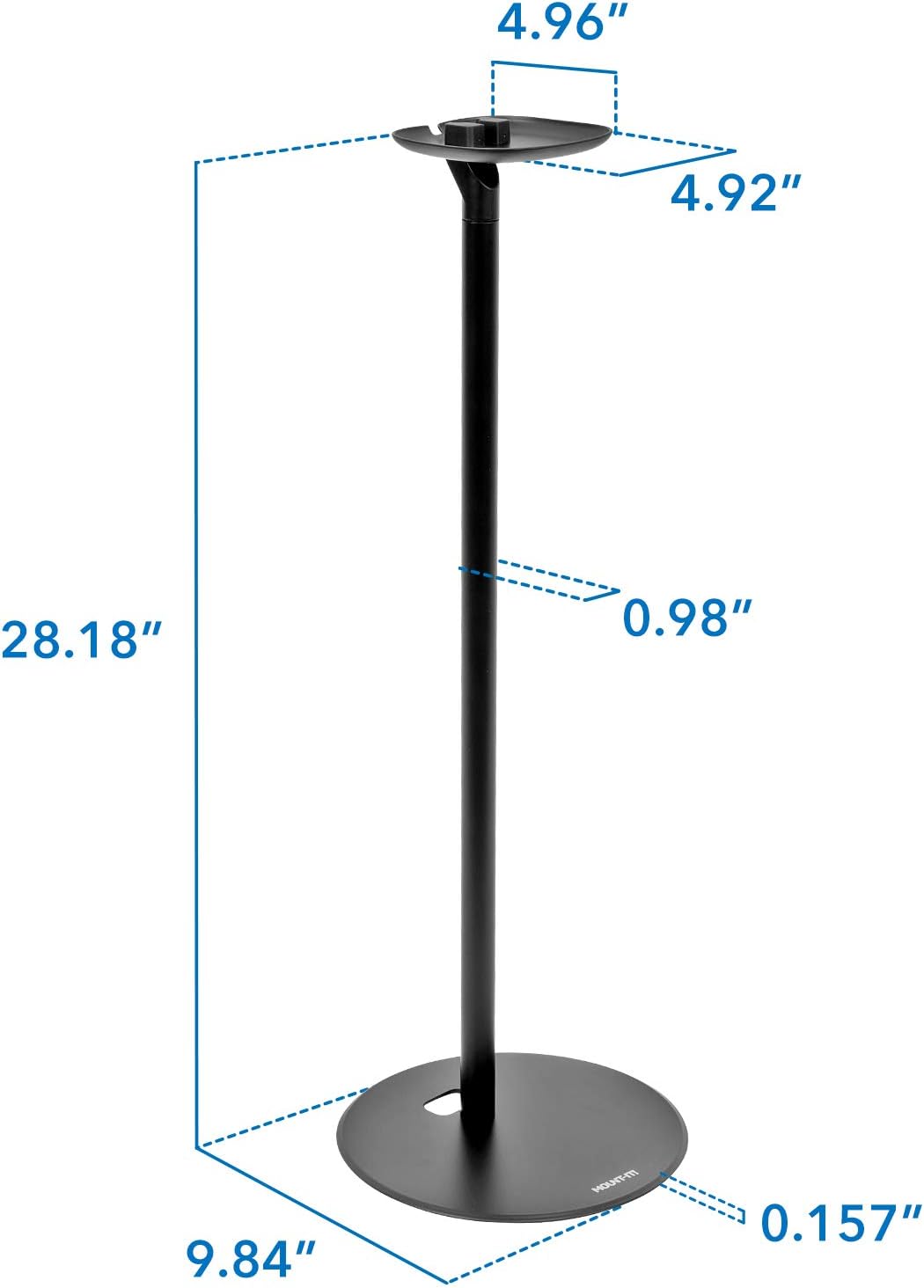 Matte Black Speaker Floor Stand K43355