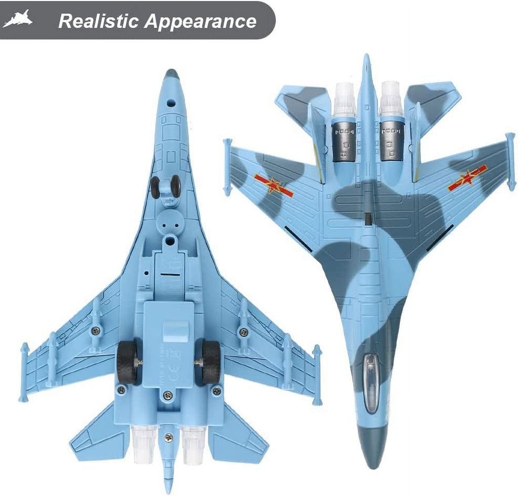2 Pack Diecast Airplane Toy with Light & Sound X91747