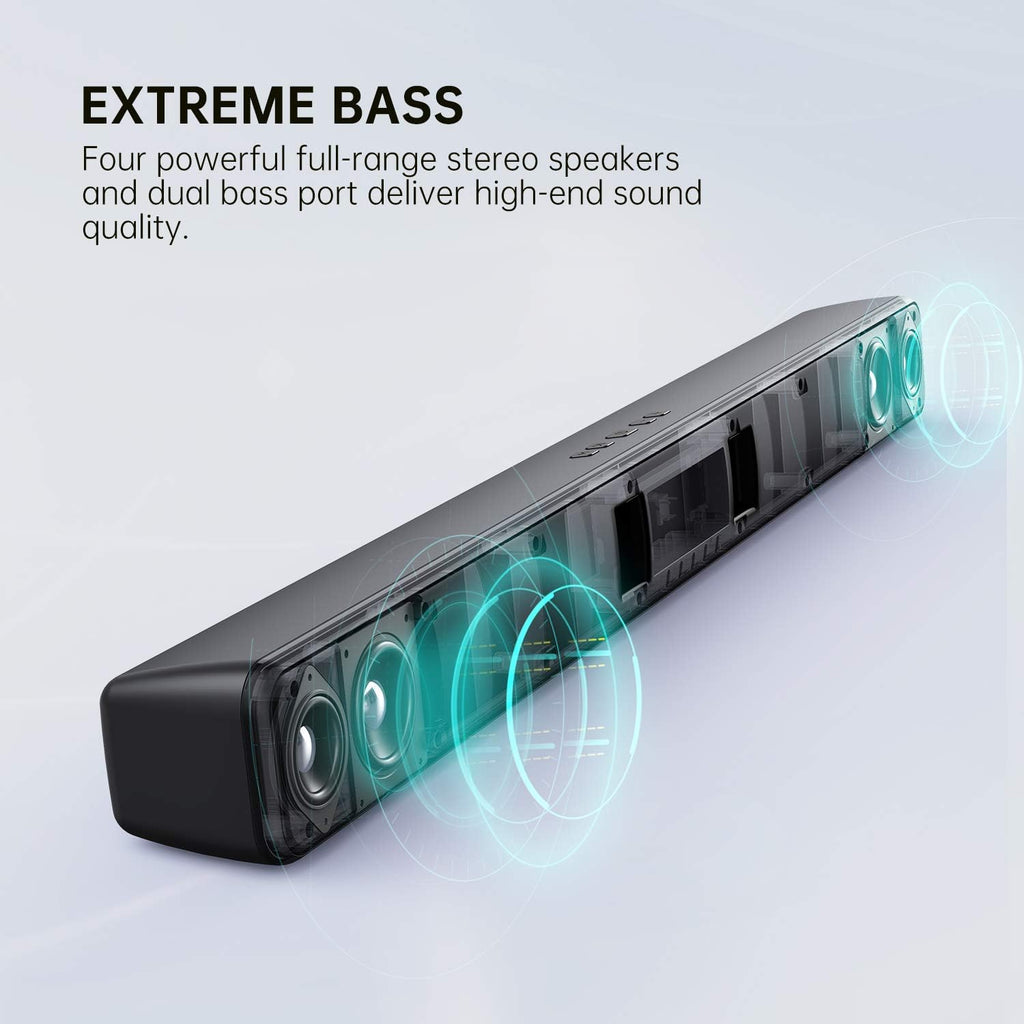 29 Inch Soundbar with Bluetooth Optical Aux Remote Control K873