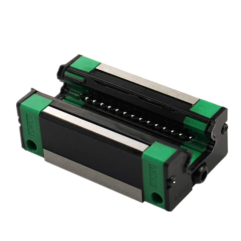 Linear Rail 2X HGR20-1000mm Slide Guideway + 4X HGH20CA Bearing Block Carriage for DIY CNC D187