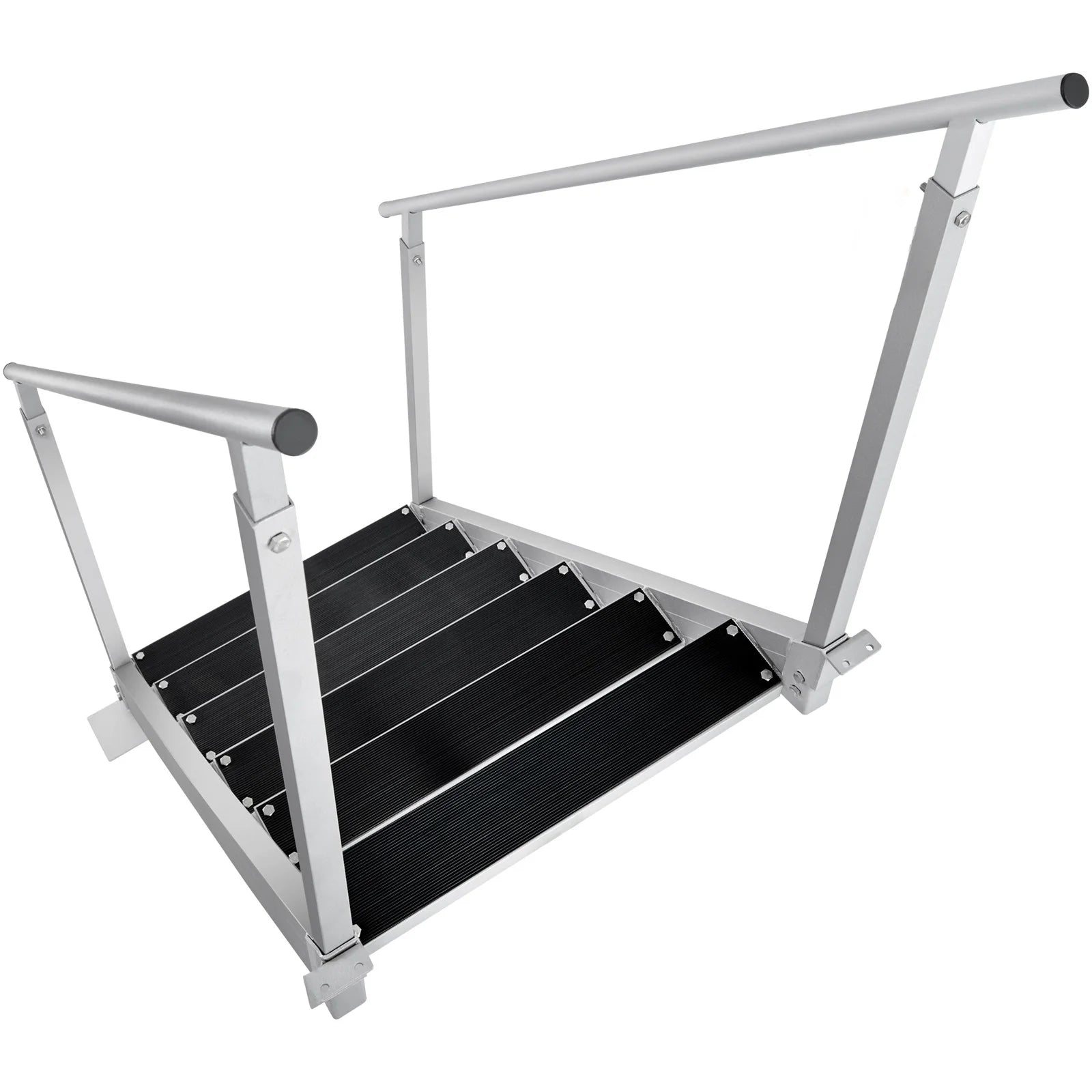 Aluminum Dock Ladder 43-51in Height Adjustable 6 Steps V6356