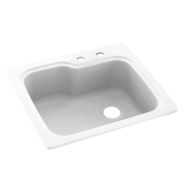 2-Hole Solid Surface Kitchen Sink F167