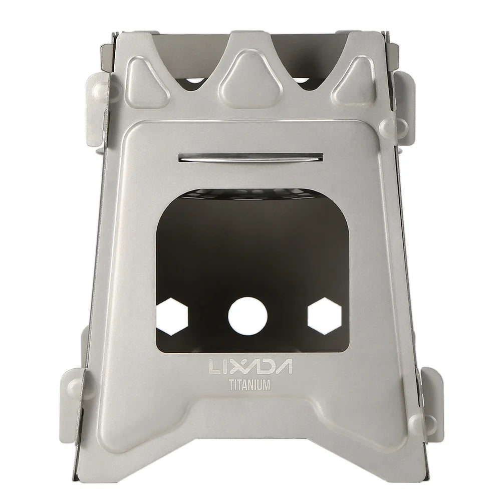 Ultralight Folding Camp Titanium Wood Cooking Stove O84622