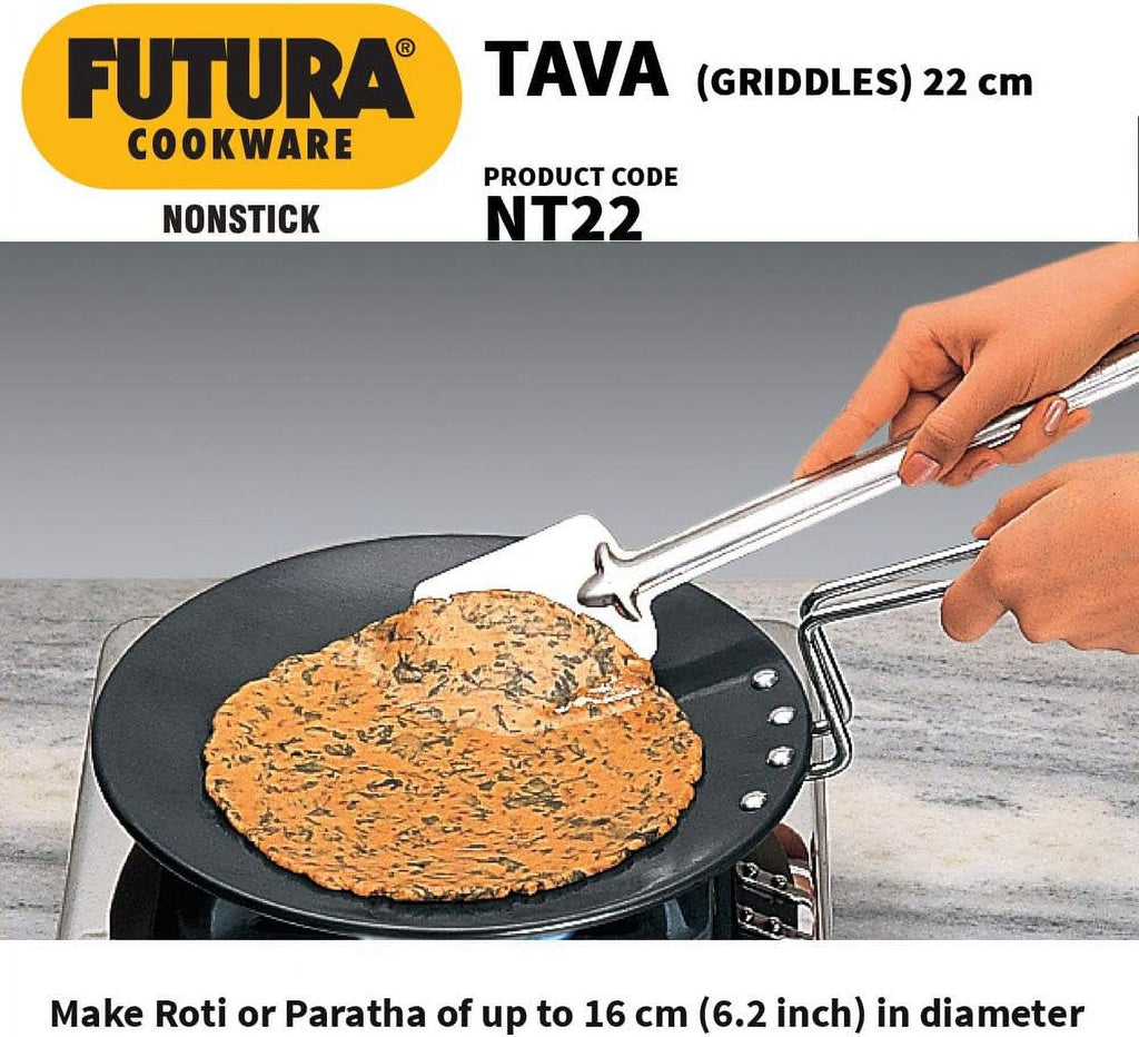 Concave Tava Griddle with Steel Handle, 8.5-Inch M4926