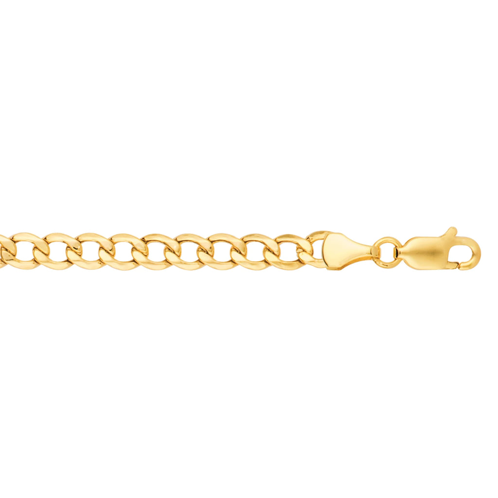 14K Yellow Gold 18in 5.3mm Curb Chain with Lobster Clasp M653541