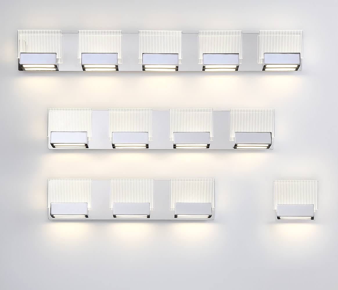 Chrome LED Bathbar W9644