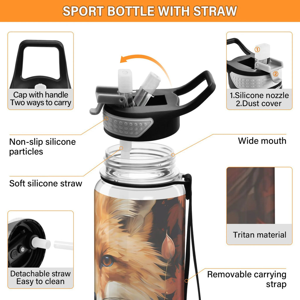 32oz Clear Tritan Leakproof Sports Water Bottle N2121
