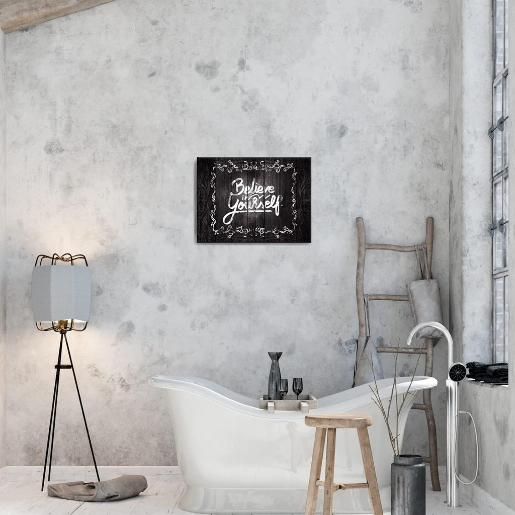 Black Framed Canvas Wall Art 12x16 inches H355