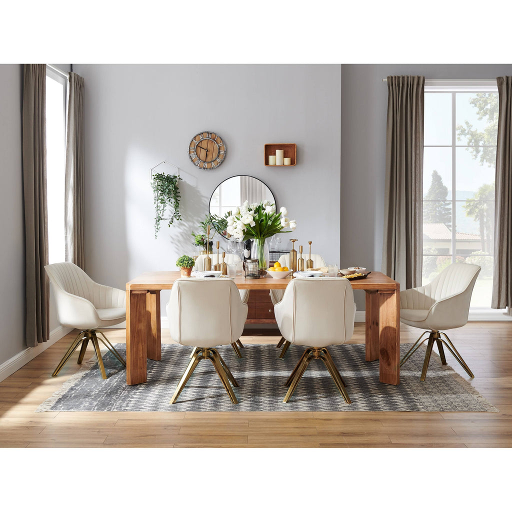 Classical Swivel Office Accent Arm Chair with Chrome Legs S7829