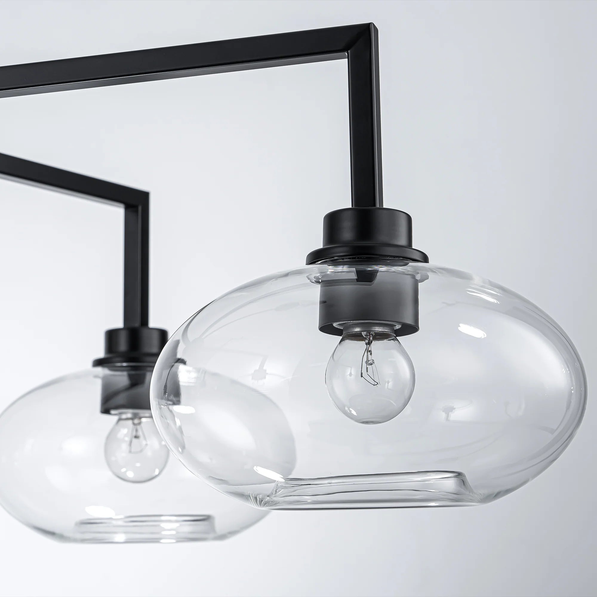 5-Light Dimmable Clear Glass Linear Chandelier G831510