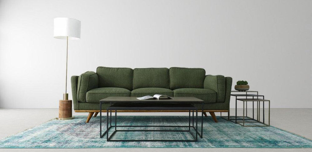 Green Tweed Sofa D954387