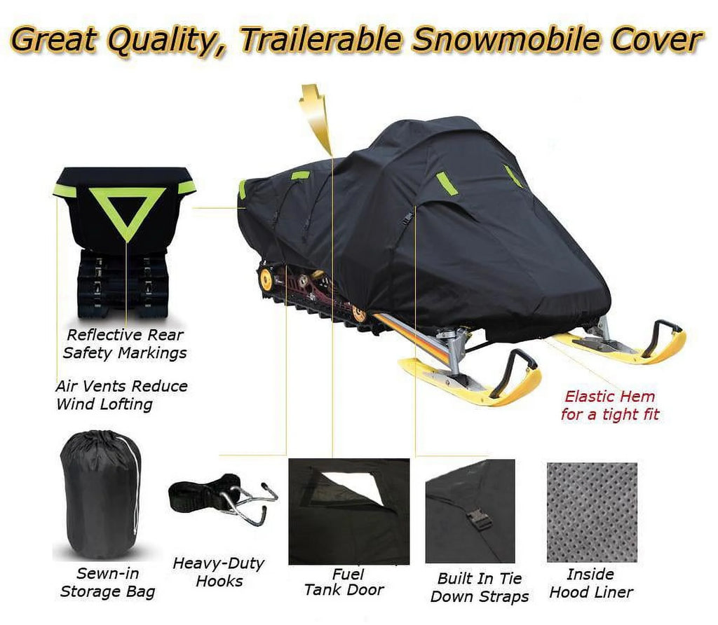 Trailerable 600 Denier Snowmobile Cover W282