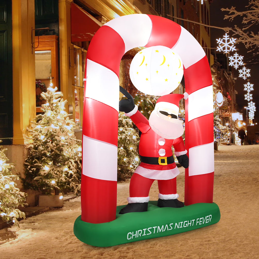 Inflatable Christmas Santa Claus Archway Yard Decoration I844117