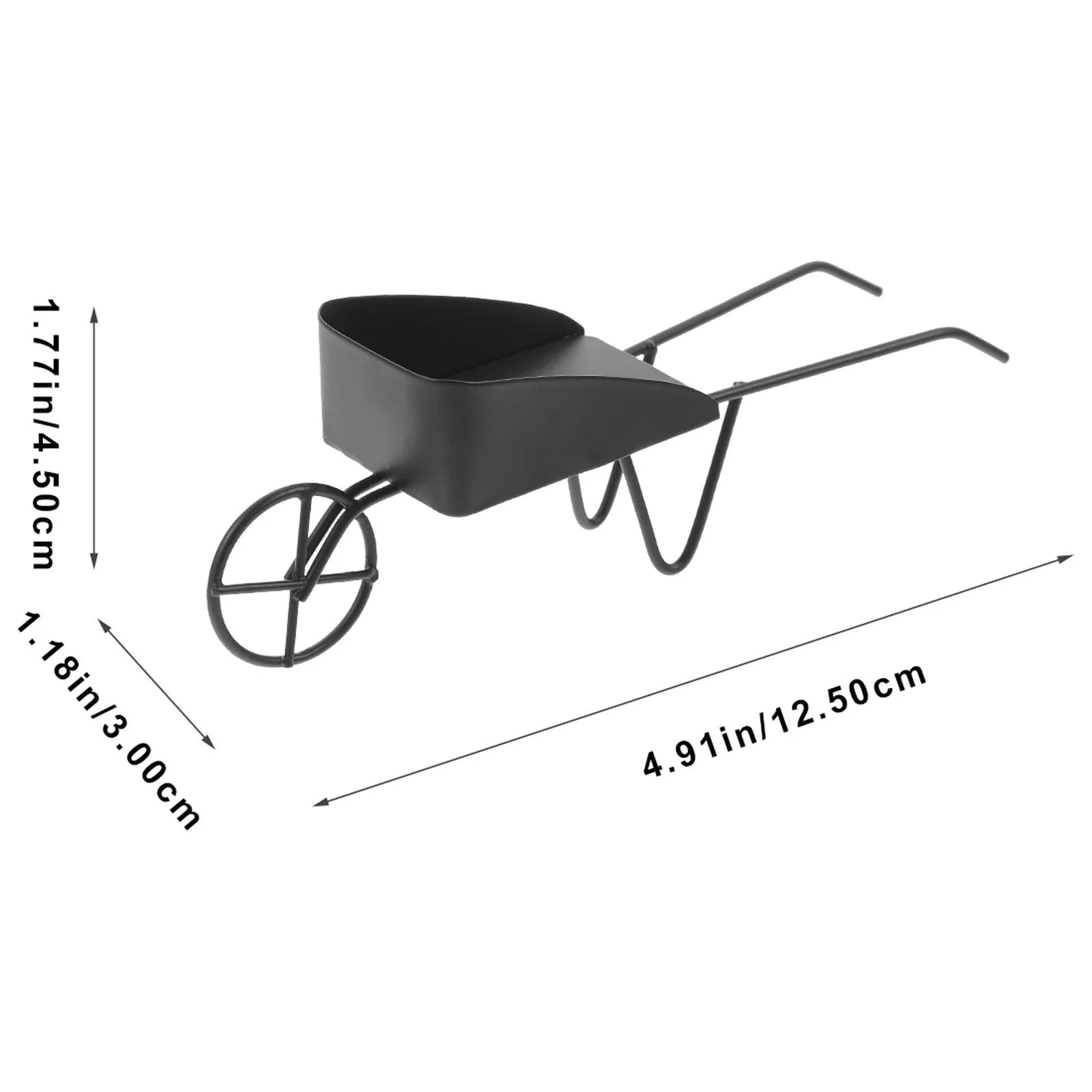 Mini Vintage Metal Wheelbarrow H2720